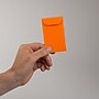 JAM PAPER #3 Coin Business Colored Envelopes, 2 1/2" x 4 1/4", Orange Recycled, 100/Pack (900967818A)~#|#~sp95009114_sc7