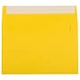 JAM PAPER A9 Colored Invitation Envelopes with Peel & Seal Closure, 5 3/4" x 8 3/4", Yellow Recycled, Bulk 1000/Carton (71565B)~#|#~sp95009130_sc7