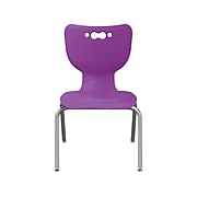 MooreCo Hierarchy 4-Leg Plastic School Chair, Purple (53316-1-PURPLE-NA-CH)