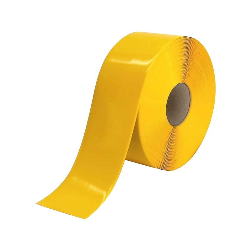 National Marker Aisle-Marking Tape, 4" x 33.33 Yds., Yellow (HDT4Y) image 1