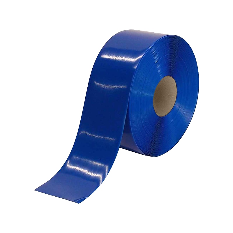 National Marker Aisle-Marking Tape, 4" x 33.33 Yds., Blue (HDT4B) image 1