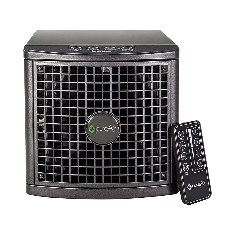 GreenTech Environmental pureAir HEPA Console Air Purifier, Black (1X5535) image 1