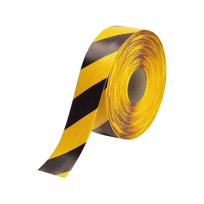National Marker Caution Tape, 3" x 33.33 Yds., Black/Yellow (HDT3BKYL) image 1