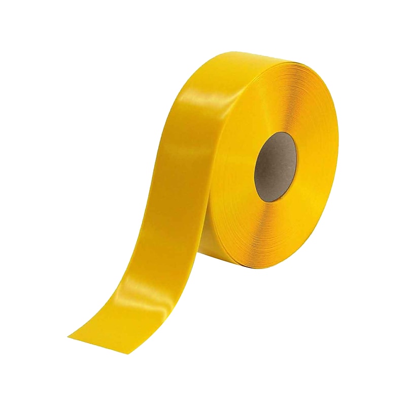 National Marker Safety Tape, 3" x 33.33 Yds., Yellow (HDT3Y) image 1