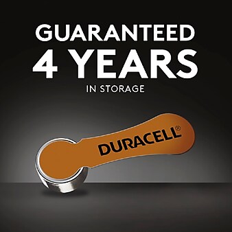 Duracell Size 312 Brown Hearing Aid Batteries, 8/Pack (DA312B8ZM09)