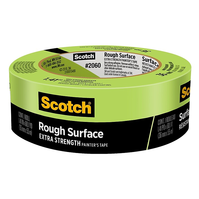 Scotch Rough Surface Heavy Duty Painter's Tape, 1.41" x 60.1 yds., Green (206036AP) image 1