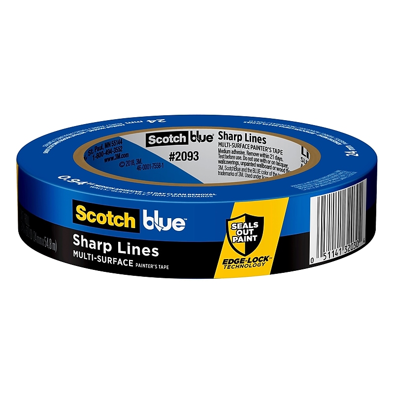 ScotchBlue Sharp Lines 0.94" x 60 yd. Medium Painter's Tape (2093-24EC) image 1