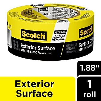 Scotch Exterior Surface 1.88" x 45 yd. Heavy-Duty Painter's Tape (2097-48EC-XS)