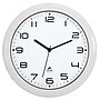 ALBA 12” Silent Wall Clock with Quartz Mechanism, White (HORNEWBC)~#|#~sp9543800_sc7