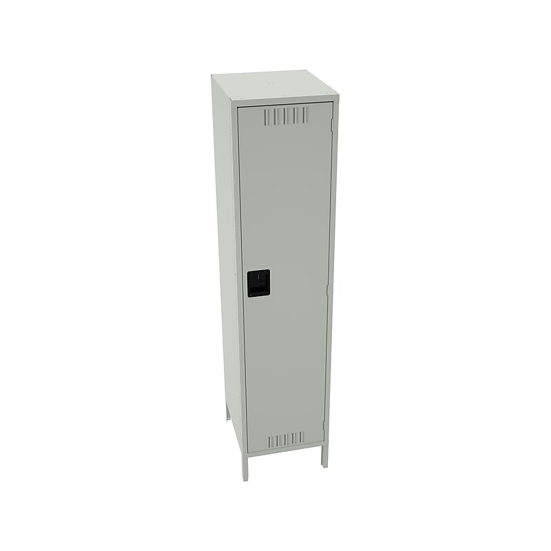 Tennsco 78" 1-Tier Light Gray Storage Locker (STS-182172-1-LGY) image 1