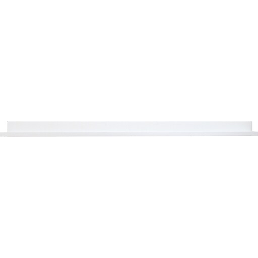 Eden Grove MDF Wall Mounted Shelf, 48", White (9602056E) Staples