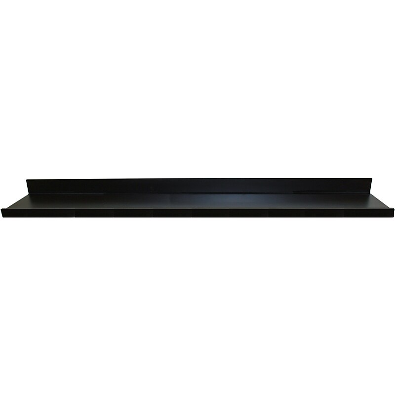 Eden Grove MDF Wall Mounted Shelf, 48", Black (9602060E) image 1