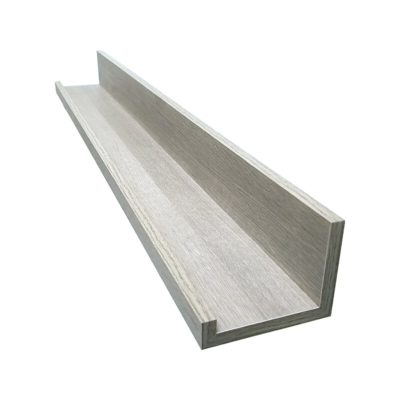 Eden Grove MDF Wall-Mounted Shelf, 60", Gray (9602064E) image 1