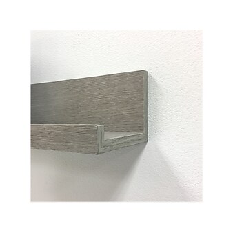 Eden Grove MDF Wall-Mounted Shelf, 60", Gray (9602064E)