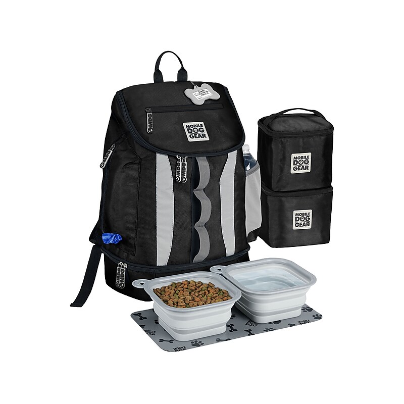 Mobile Dog Gear Week Away Drop Bottom Backpack, Black (MDG905) image 1