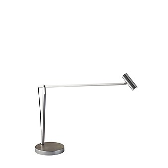 Adesso® ADS360 Crane Adjustable LED Desk Lamp, 32.5"H, Brushed Steel (AD9100-22)