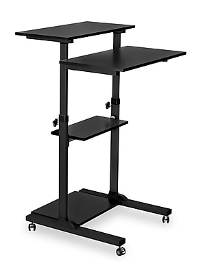 Mount-It! 28″ W Adjustable Steel Standing Desk, Black (MI-7940B) Simolary simolary.com