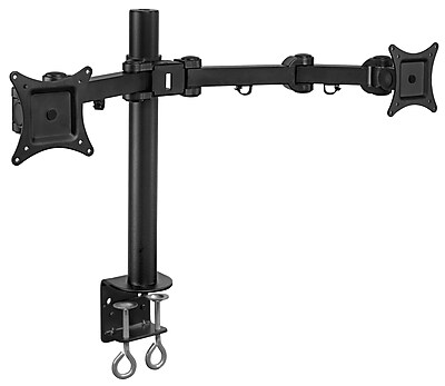 Mount-It! Dual Monitor Mount, Up To 27″ Monitors, Black (MI-752) Sansujyuku sansujyuku.com