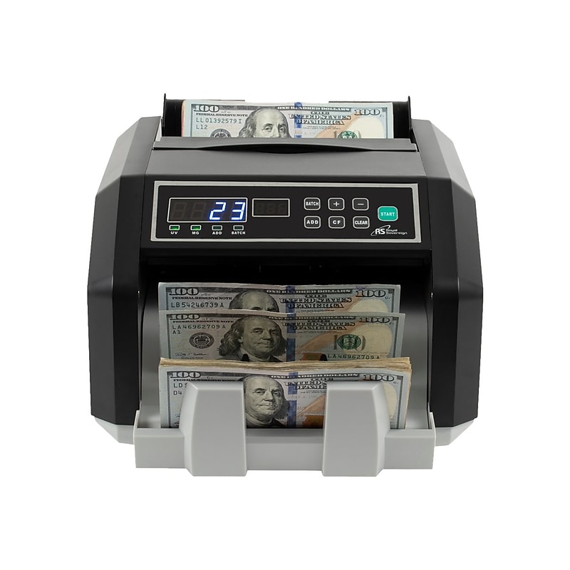 Royal Sovereign Back Load Bill Counter, Black/Gray (RBC-ES200) image 1