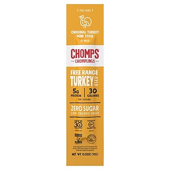 Chomps Turkey, Original, Snack Sticks, 24/Box  (ZHO00482)