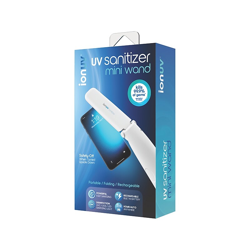 Tzumi Ion UV Portable Sanitizing UV-C Wand (7548ST) image 1