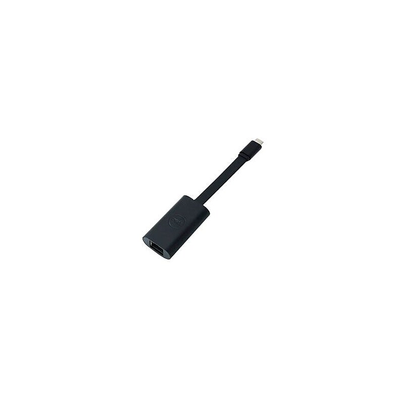 Dell™ USB C/Ethernet External Network Adapter for Alienware, Latitude, Precision Workstation Laptop, Black (470ABND) image 1