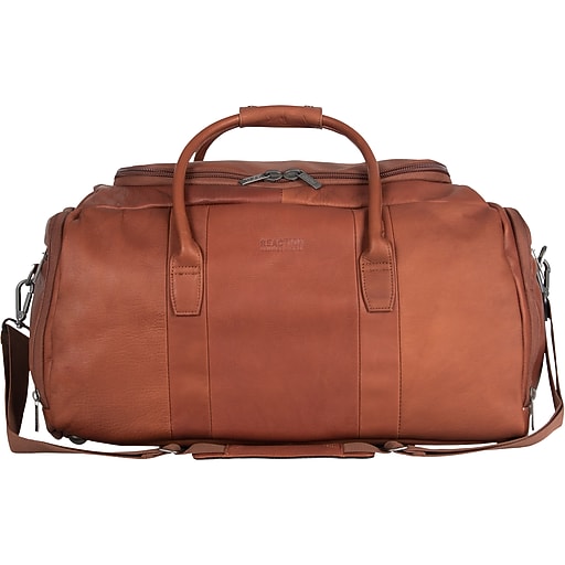 Cole Reaction 20" Cognac Travel Duffel Bag (580844) at Staples
