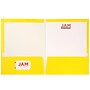 JAM Paper Laminated 2-Pocket Glossy 2-Pocket Cardstock Presentation Folder, Assorted, 6/Pack (385GASSRTD)~#|#~sp96296991_sc7