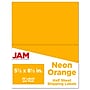 JAM Paper Shipping Labels, Half Page, 5 1/2" x 8 1/2", Neon Orange,  2 Labels/Sheet, 25 Sheets/Pack (359429628)~#|#~sp96370379_sc7