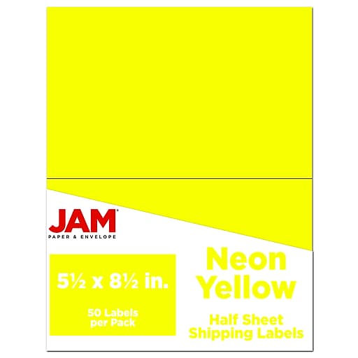 Yellow Business Cards - Pack of 100, High-Quality & Vibrant - JAM Paper