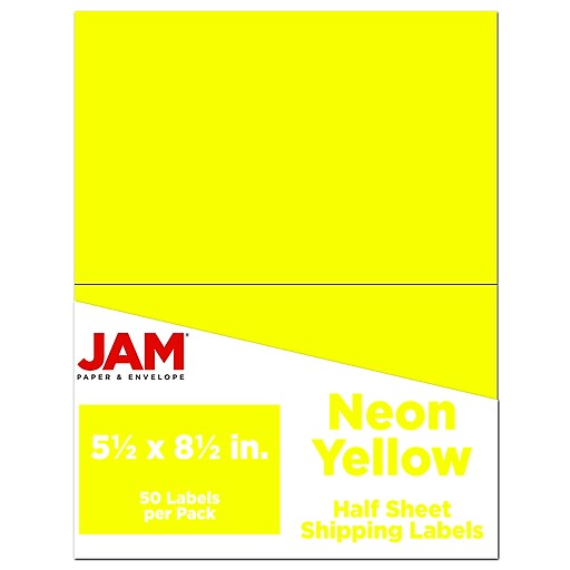 Yellow Business Cards - Pack of 100, High-Quality & Vibrant - JAM Paper