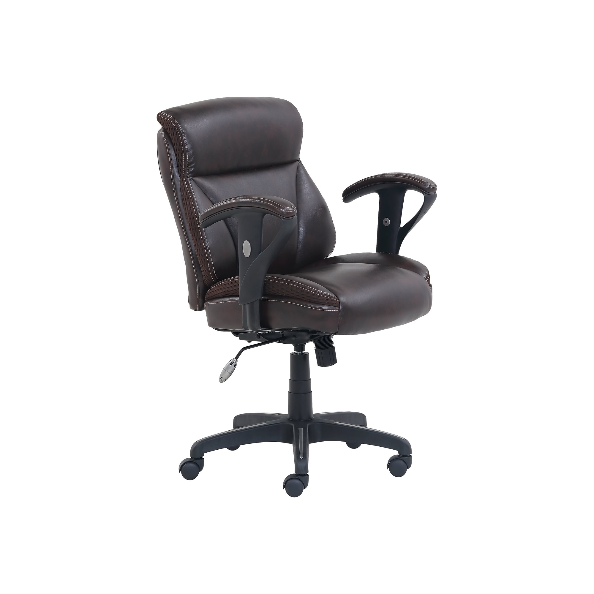 Dormeo Bonded Leather Task Chair, Brown (51451) Sansujyuku sansujyuku.com
