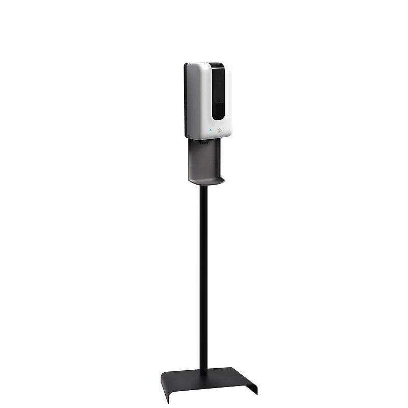 Universal Automatic Floor Stand Hand Soap/Hand Sanitizer Dispenser, Black (F1406-S-T-S) image 1