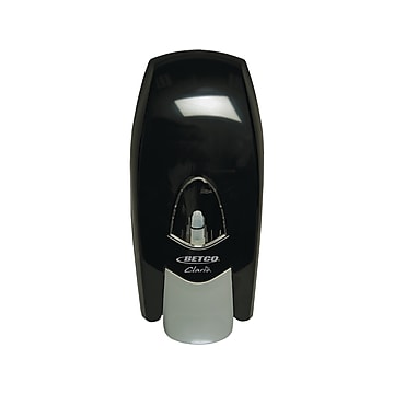 Betco Manual Lotion Soap and Hand Sanitizer Gel Dispenser, 1000mL., Black (9182000)