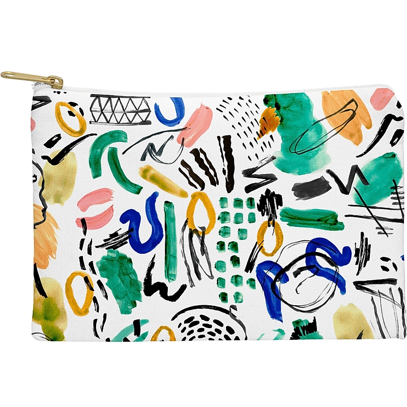 DENY Designs 11.75" Polyester Travel Pouch, Water Resistant, Multicolored (69466-wpofmd) image 1