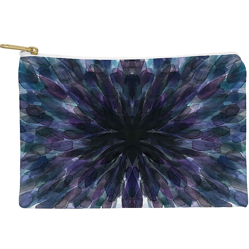 DENY Designs 11.75" Polyester Travel Pouch, Water Resistant, Blue (66050-wpofmd) image 1