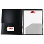 JAM Paper Heavy Duty 4-Pocket Plastic Folders, Black, 2/Pack (389MP4bl)~#|#~sp96455724_sc7