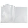 JAM Paper 6-Pocket Heavy Duty Plastic Folders, Clear, 2/Pack (389MP6cl)~#|#~sp96455728_sc7