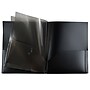 JAM Paper 6-Pocket Heavy Duty Plastic Folders, Black, 2/Pack (389MP6bl)~#|#~sp96455733_sc7