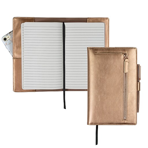Samsill Faux Leather Portfolio, Rose Gold (71829) at Staples