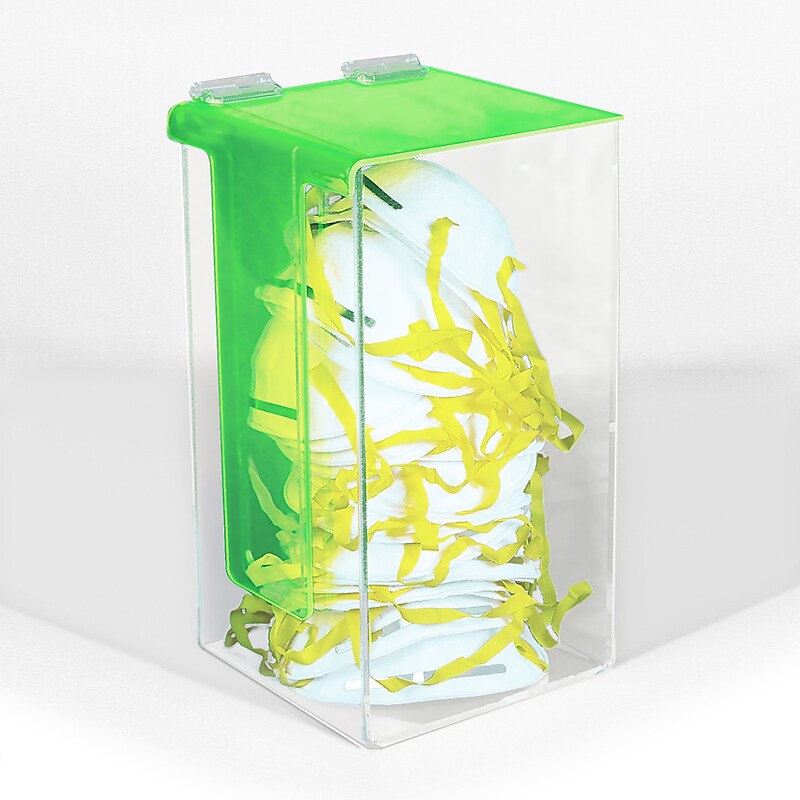National Marker Wall-Mount/Standalone Acrylic Multi-Use Dispenser, 12" x 6.5", Clear (ADM1) image 1