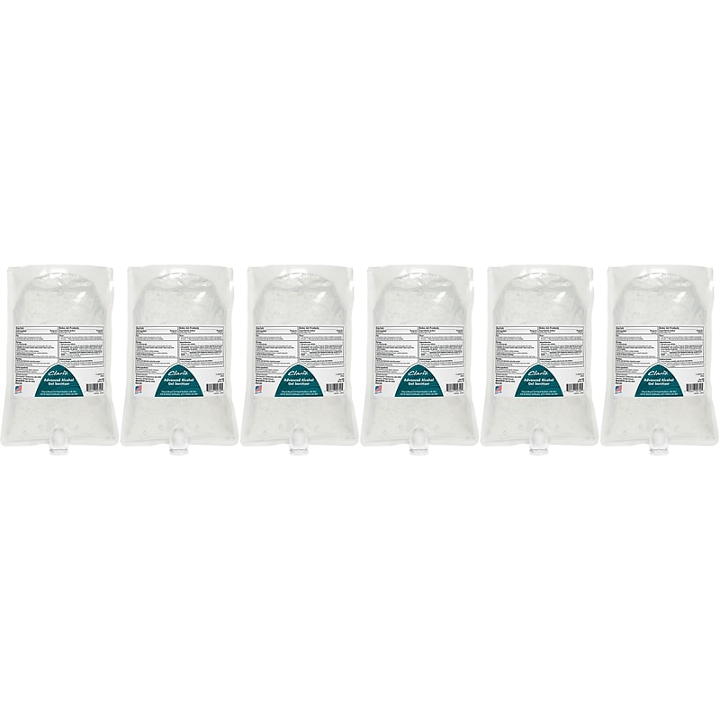 Betco Advanced Gel Hand Sanitizer, Light Fresh, 1000mL., 6/Carton (7962900) image 1