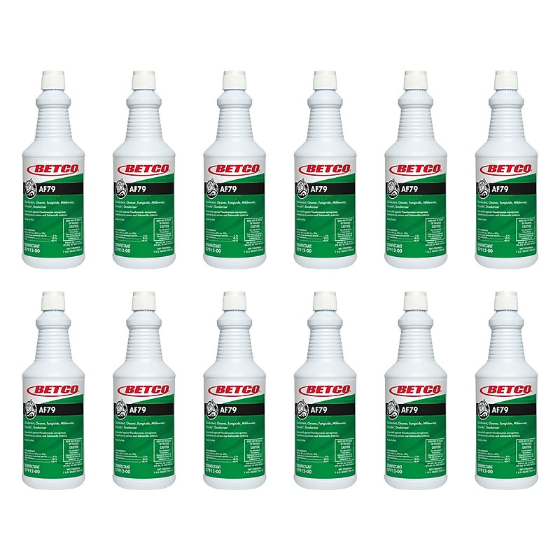 Betco All-Purpose Cleaners & Spray Disinfectant, Citrus Bouquet Scent, 32 oz., 12/Carton (0791200) image 1