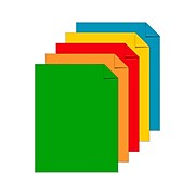 Astrobrights Primary Cardstock Paper, 8.5" x 11", 65 lb/176 gsm, Assorted Colors, 50 Sheets (99325-2)
