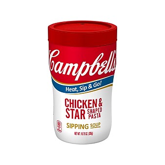 Campbell's On The Go Chicken Star Pasta & Noodles, 10.75 oz., 8/Pack (307-00202)