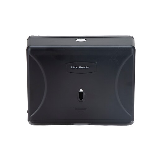 Mind Reader MultiFold Paper Towel Dispenser, Paper Towel Holder, Black