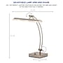Adesso Esquire Adjustable LED Desk Lamp, 19"H, Brushed Steel (5090-22 )~#|#~sp97001161_sc7