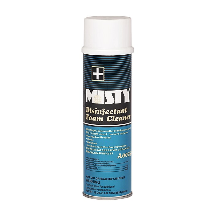 Misty Disinfectant Foam Cleaner, 19 oz, 12/Carton (1001907X) | Staples