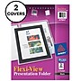 Avery Flexi-View 2-Pocket Presentation Folders, Black, 2/Pack (47847)~#|#~sp97075739_sc7