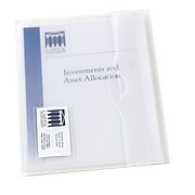 Avery Plastic Wallet, Letter Size, Clear, 12/Box (72278)